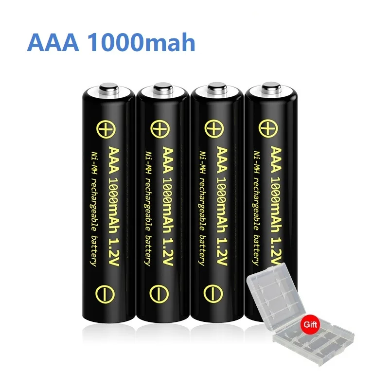 New AAA 1.2V 1000mah NiMH Rechargeable Battery High Quality 1200 Cycles