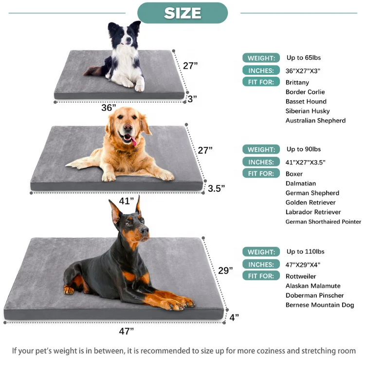 Eaynon Custom Waterproof Bidirectional Availability Egg Sponge Foam Orthopedic Polyester Durable Was Hable Dog Bed For Pet