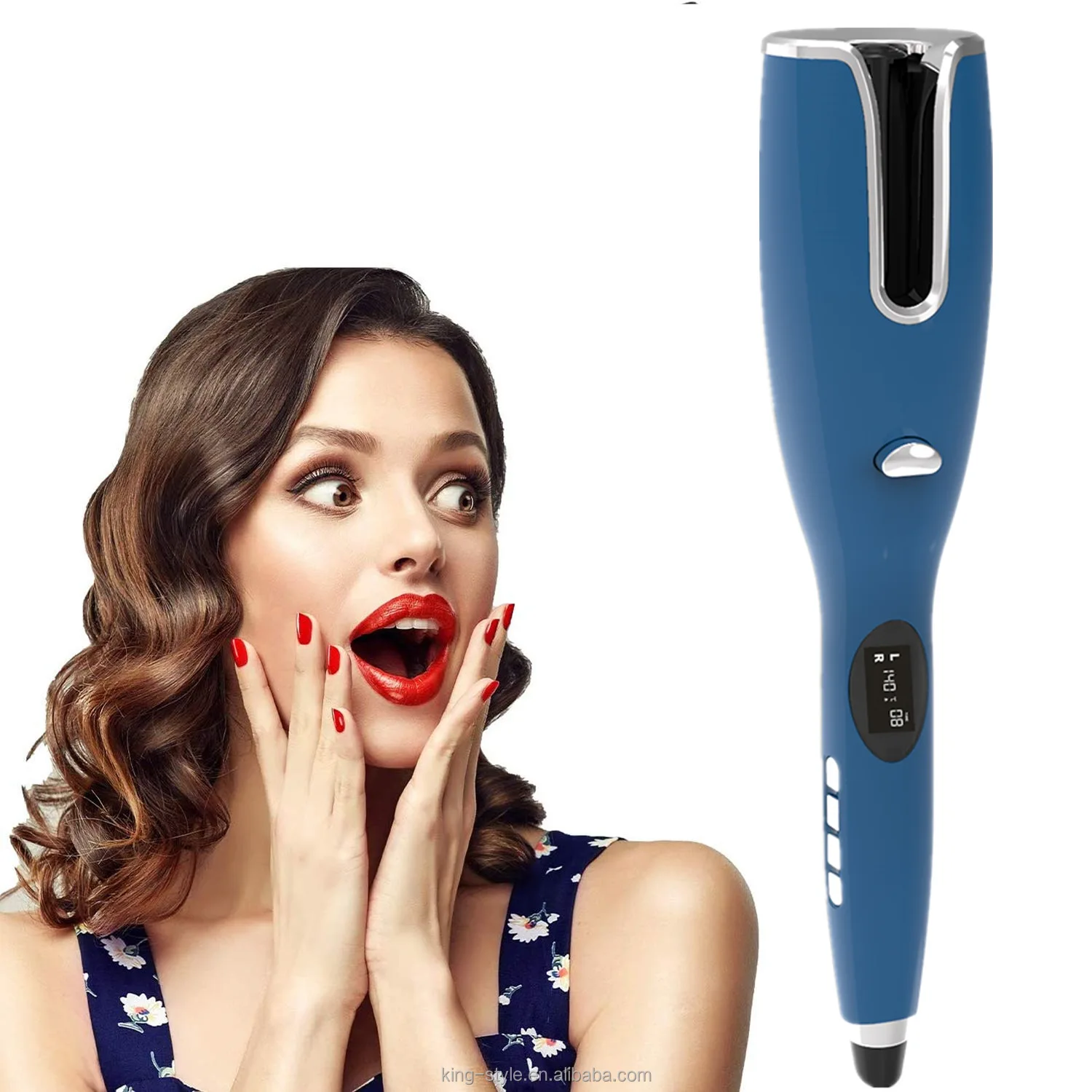 Ceramic hair curler machine prince 2 in 1 hair straightener curling iron