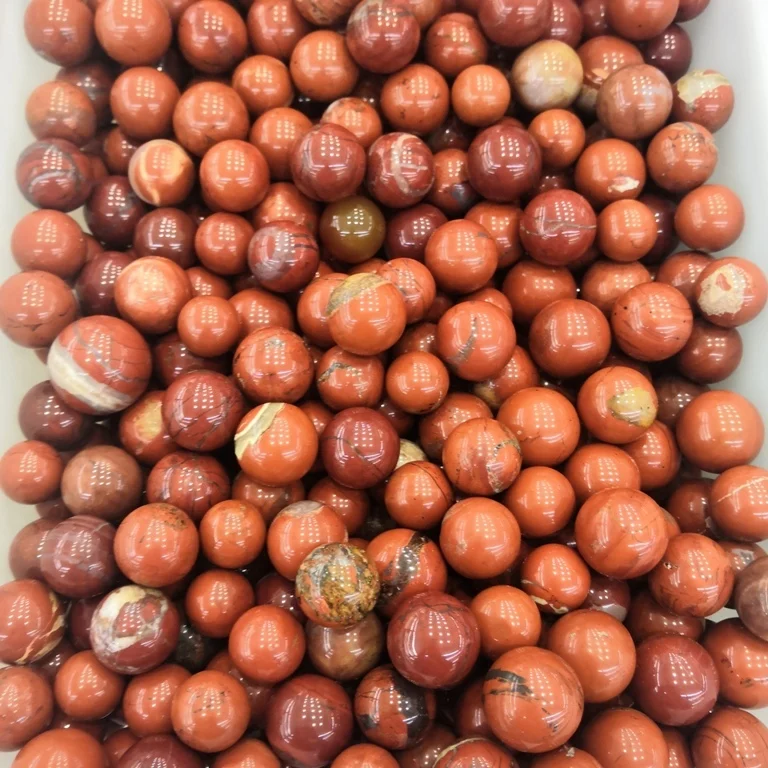 Wholesale Natural Quartz Crystal Balls Mini 20mm Red Jasper Crystal Spheres