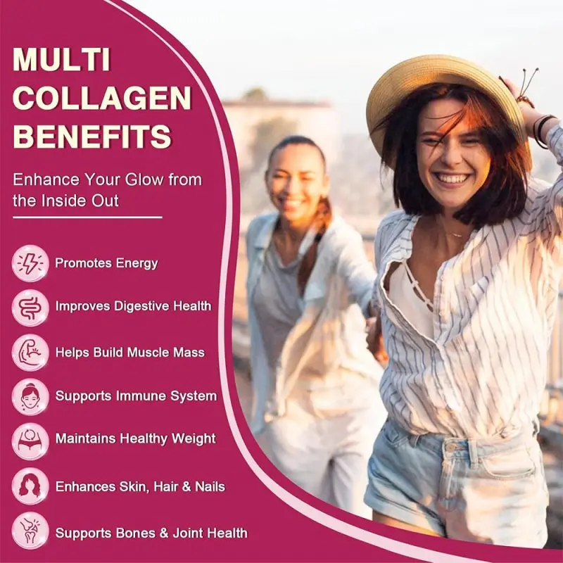 High Quality Super Collagen Peptides Supplement Hydrolyzed Powder With Vitamin C OEM Drinking for Skin