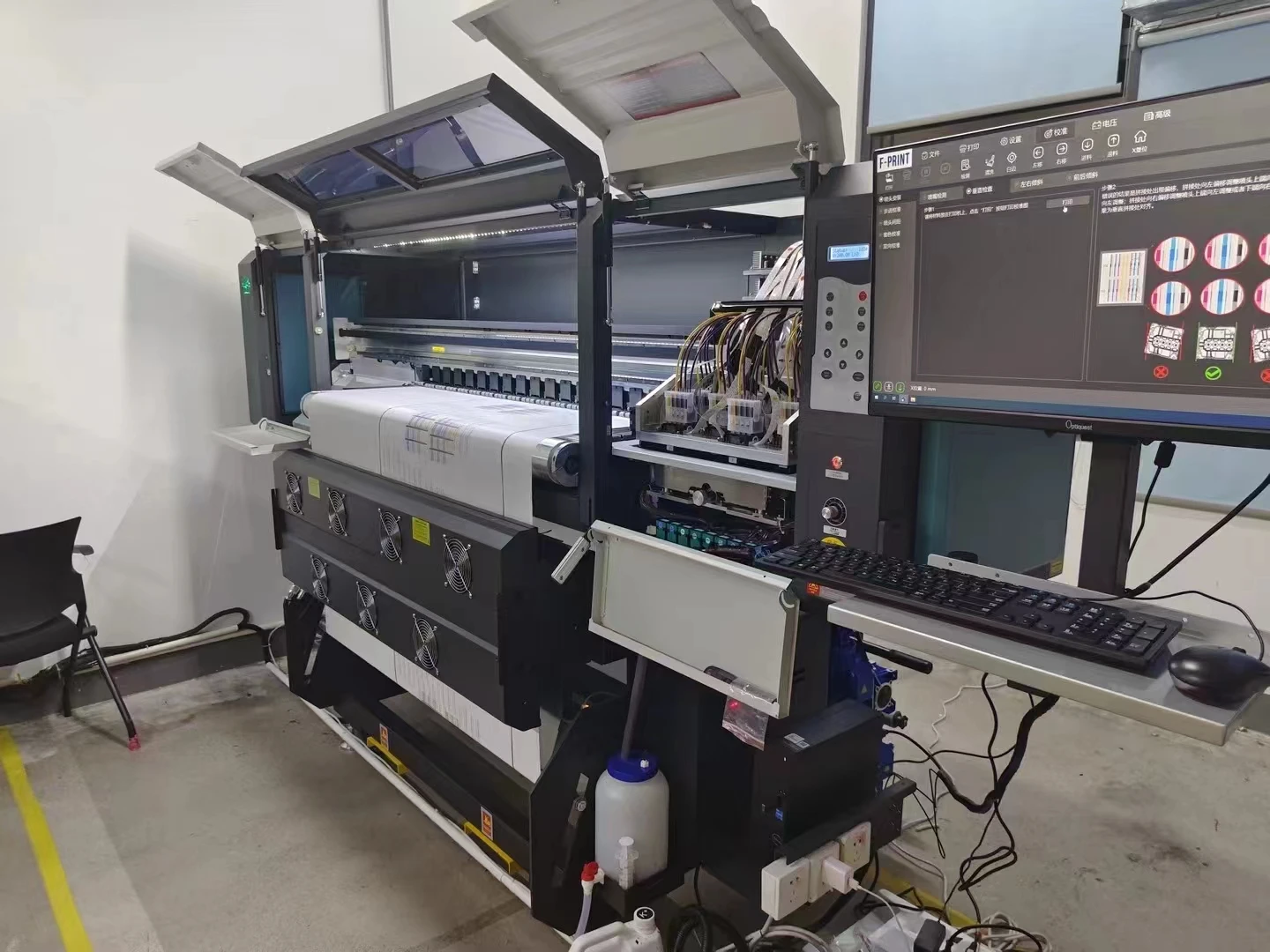 15 head large-sized fully automatic inkjet printer dye sublimation printer machinery