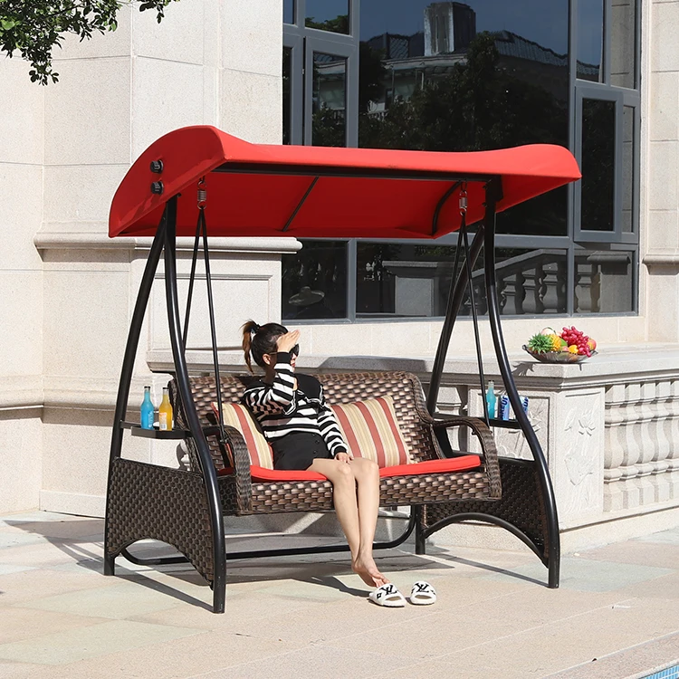 High Quantity Rattan Hanging Swing Chair Garden Swing Bed Hammock Chairs