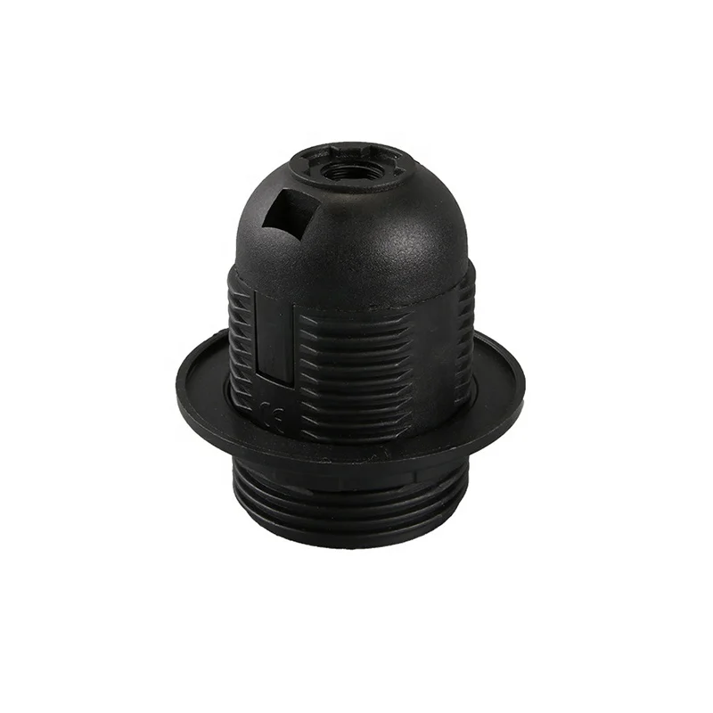 Lamp Holder E27 Plastic Light Bulb Socket With Ring 4A 250V