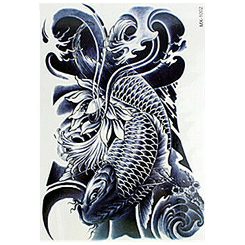 Factory Manufacturing Temporary Eagle Tiger Rose Flowers Tattoo Stickers for Body Art Half Arm Size Water Transfer Tattoos