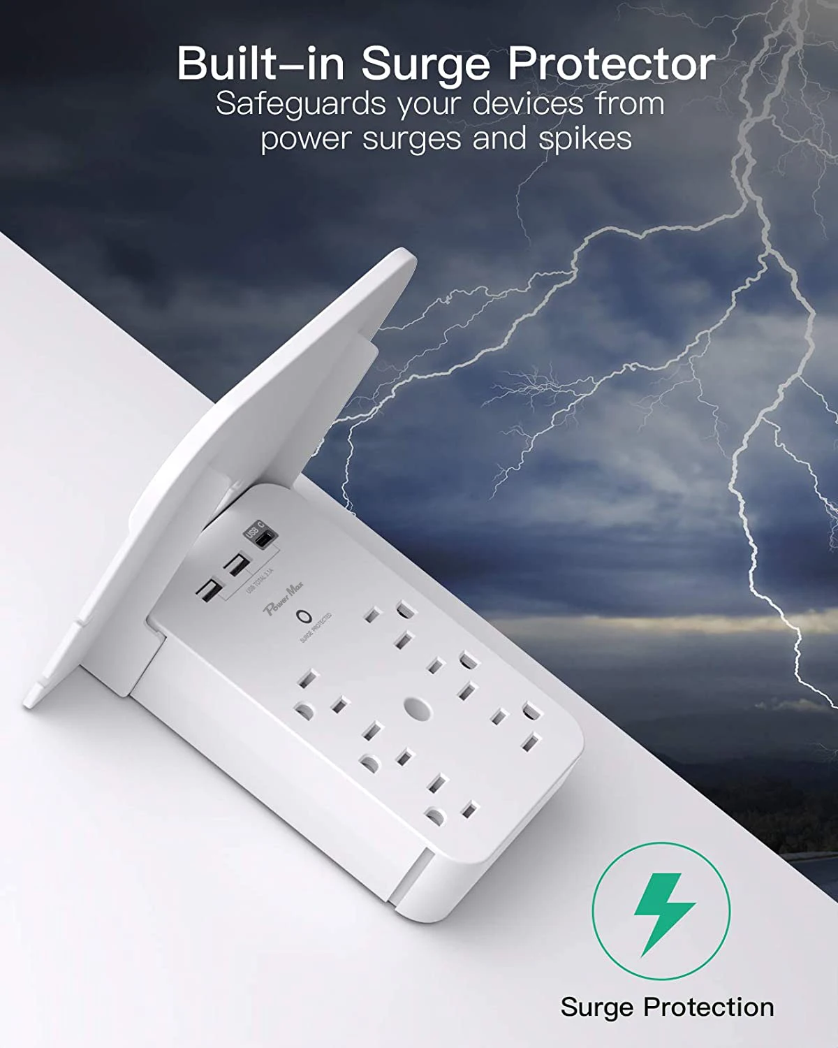 Wholesale Price Surge Protector Power Strip Wall US Plug Charging Station 6 Outlets 3 USB Wall Charging Phone Holder
