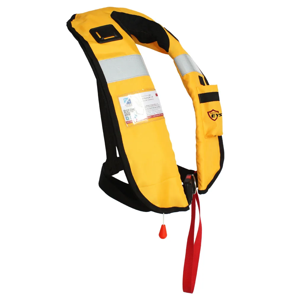Eyson custom logo solas rescue adult pfd life jaket floating suit automatic snorkeling kayak marine inflatable life vest jacket