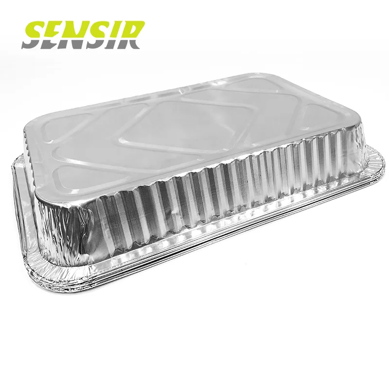 Disposable Aluminum Foil Plate with Plastic Lid