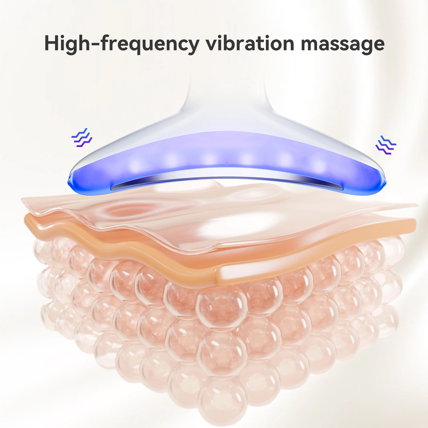 Red Light Therapy for Face and Neck Red Light Therapy Wand for Wrinkles Removal Led Light Face Neck Massager for Skin Care