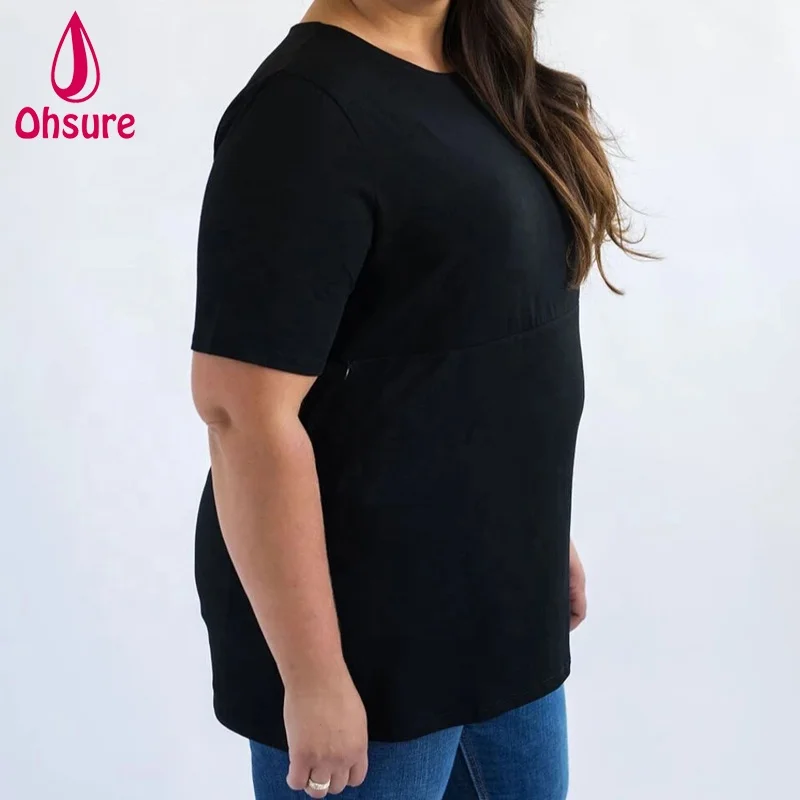 
Wholesale custom Bamboo Soft Nursing Clothing Yoga Fitness T Shirt Breastfeeding Tee maternity tops nursing t shirt 