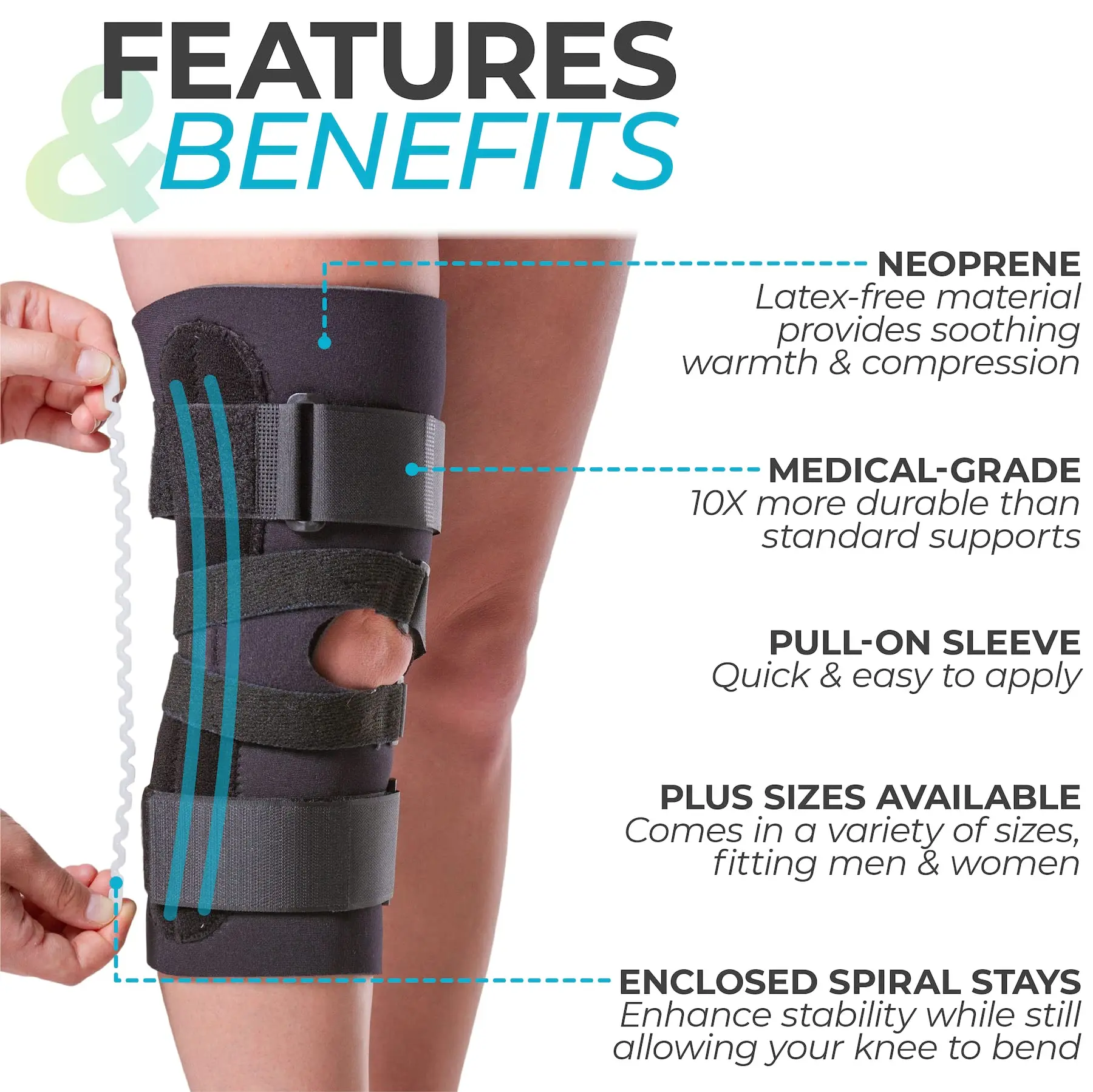 Open Patella Knee Brace support  Lateral Patellar Stabilizer with Medial and JLat Support Straps for Dislocation