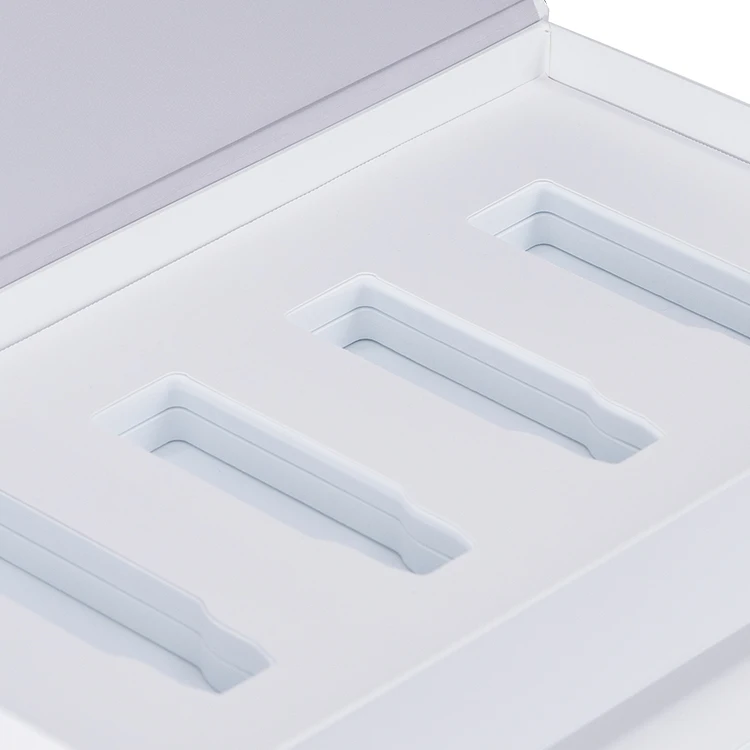 Double Layer Beauty Machine Packaging Boxes Custom for Eye Cream Skin Care Serum Lotion and White High-Quality Magnetic Gift Box
