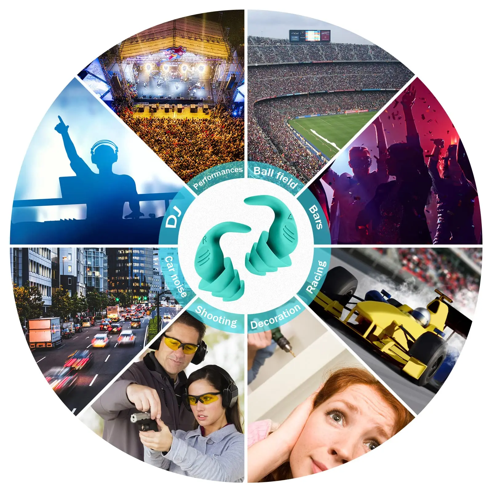 Silicone Earplugs for Sleep Noise Cancelling and Sound Blocking Hearing Protection Safe and Effective