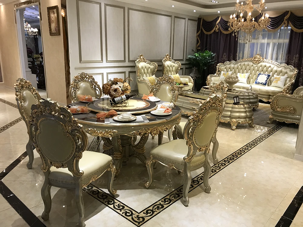 ProCARE classic antique design dining chair luxury European style Dining room furniture modern fashion