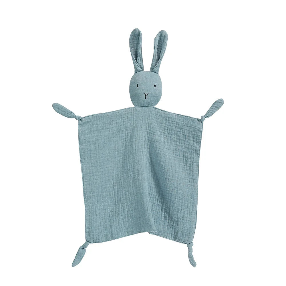 Newborn Baby Gifts Soothe Appease Towel Sleeping Bunny Dolls Comforting Toy Hooded Towel Kids Sleep Bibs Security Blanket