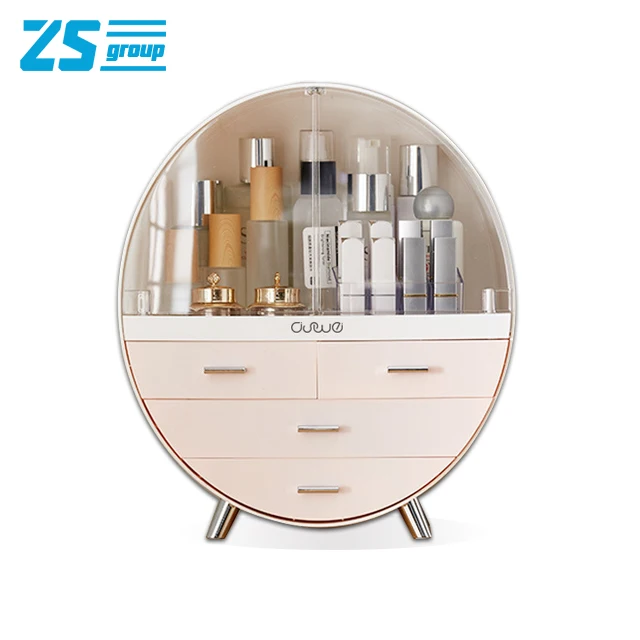 Cosmetic storage box Large-capacity drawer type desktop dust-proof makeup box Skin care product dressing table storage box