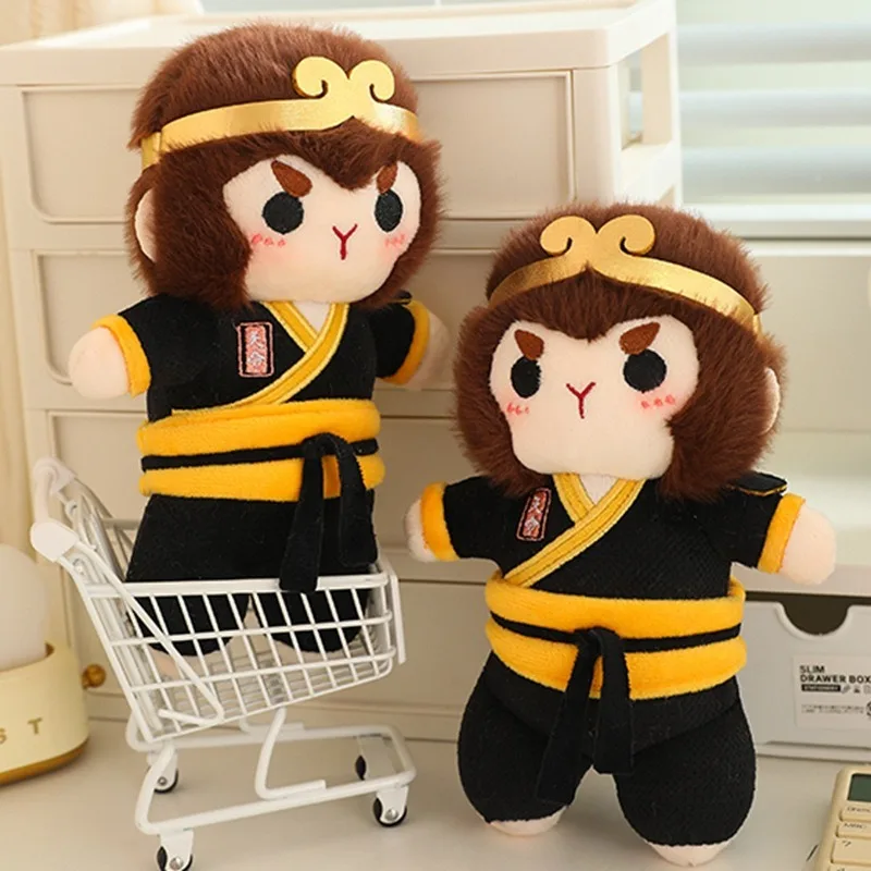 New Arrival Black Monkey King Plush Toy Stuffed Animal Boy Gift Home Decoration Plush Monkey King Doll