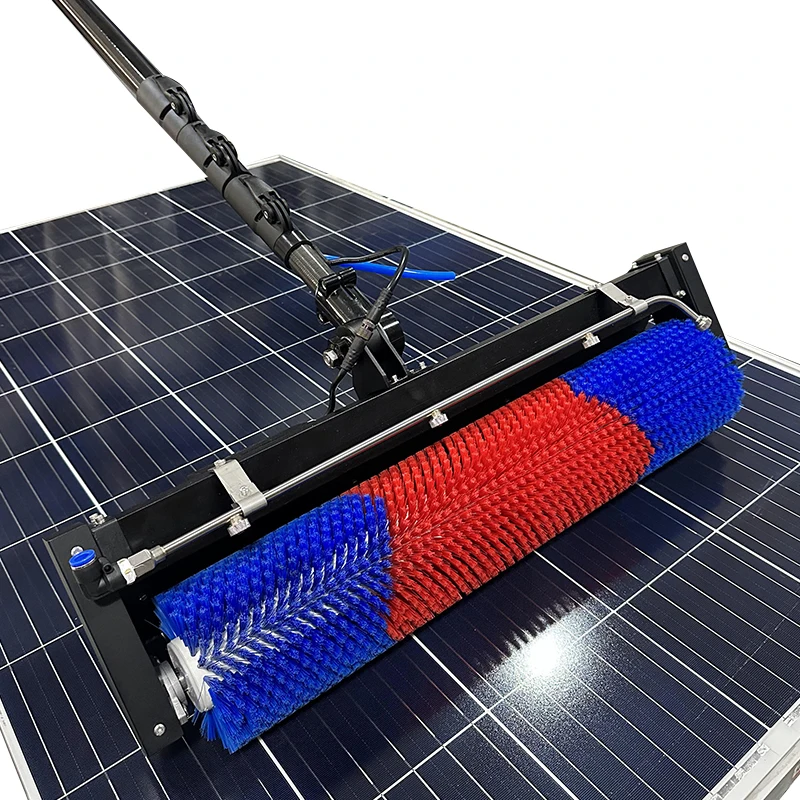 2024 Hot-selling Multifit the Latest Model of 3.5 Meters Length Rolling Solar Panel Cleaning Brush Due Power Supplies System