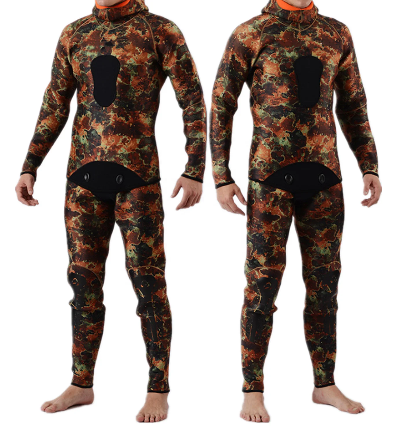 5mm camo Amazon Spearfishing Wetsuit Diving Suits Hood Wetsuits