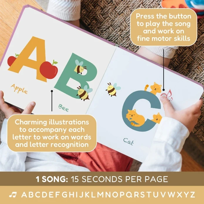 High Quality Touch Sensor Button Children Early Education Electronic Book Music Book For Kids