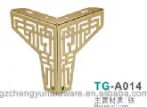 CY-129 Chengyu оптовая продажа железная литая форма мебель золотые ножки для дивана шкафа