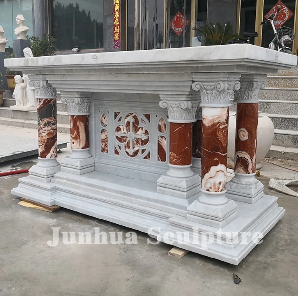 Religious Catholic Church Decor White Marble Altar Table