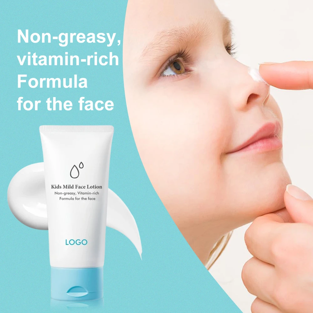 Private Label Safe Ultra-Light Soothe Hydrating Relieve Dryness Sodium Hyaluronate Baby Face Moisturizer Lotion Cream