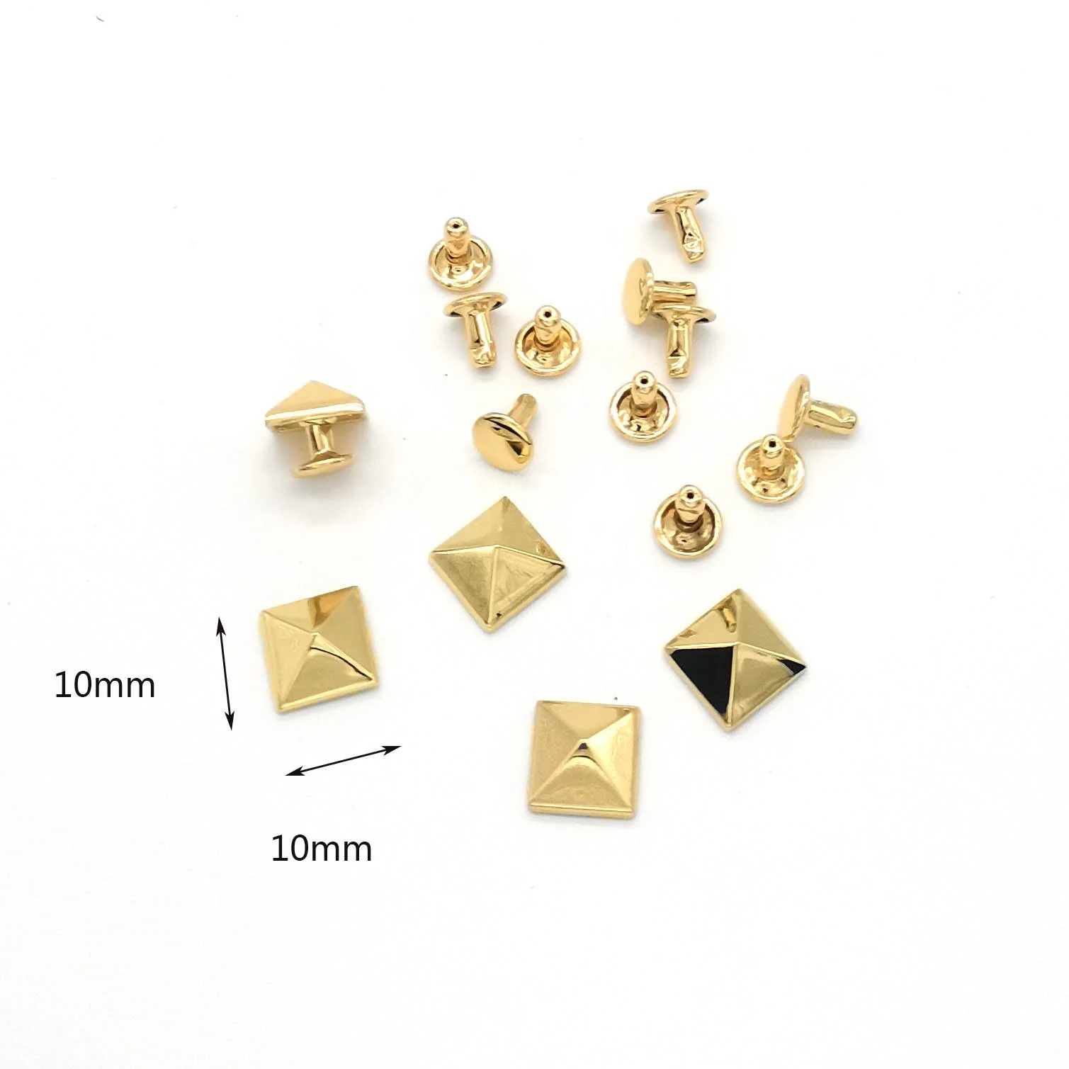 Hot Selling Elegant Pyramid Shape Studs Metal Rivets For Bags And Purse