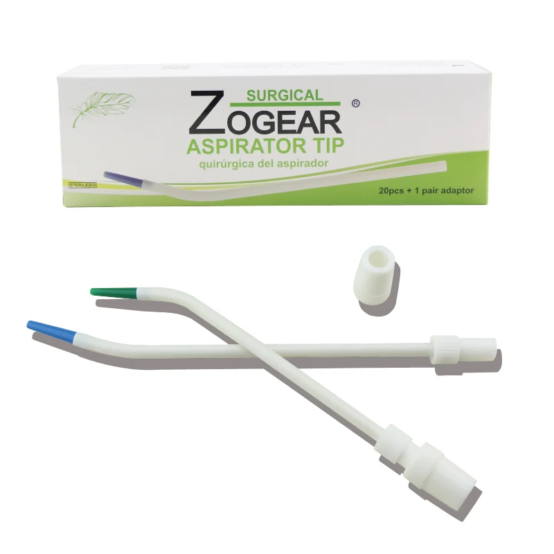 TA007-2 Zogear dental consumable 30 angle  EO sterilized surgical Aspirator tip