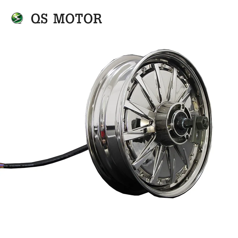 Powerful QS Motor 12inch 10KW 60H 260 V4 Brushless DC Bike Scooter Wheel Hub Motor