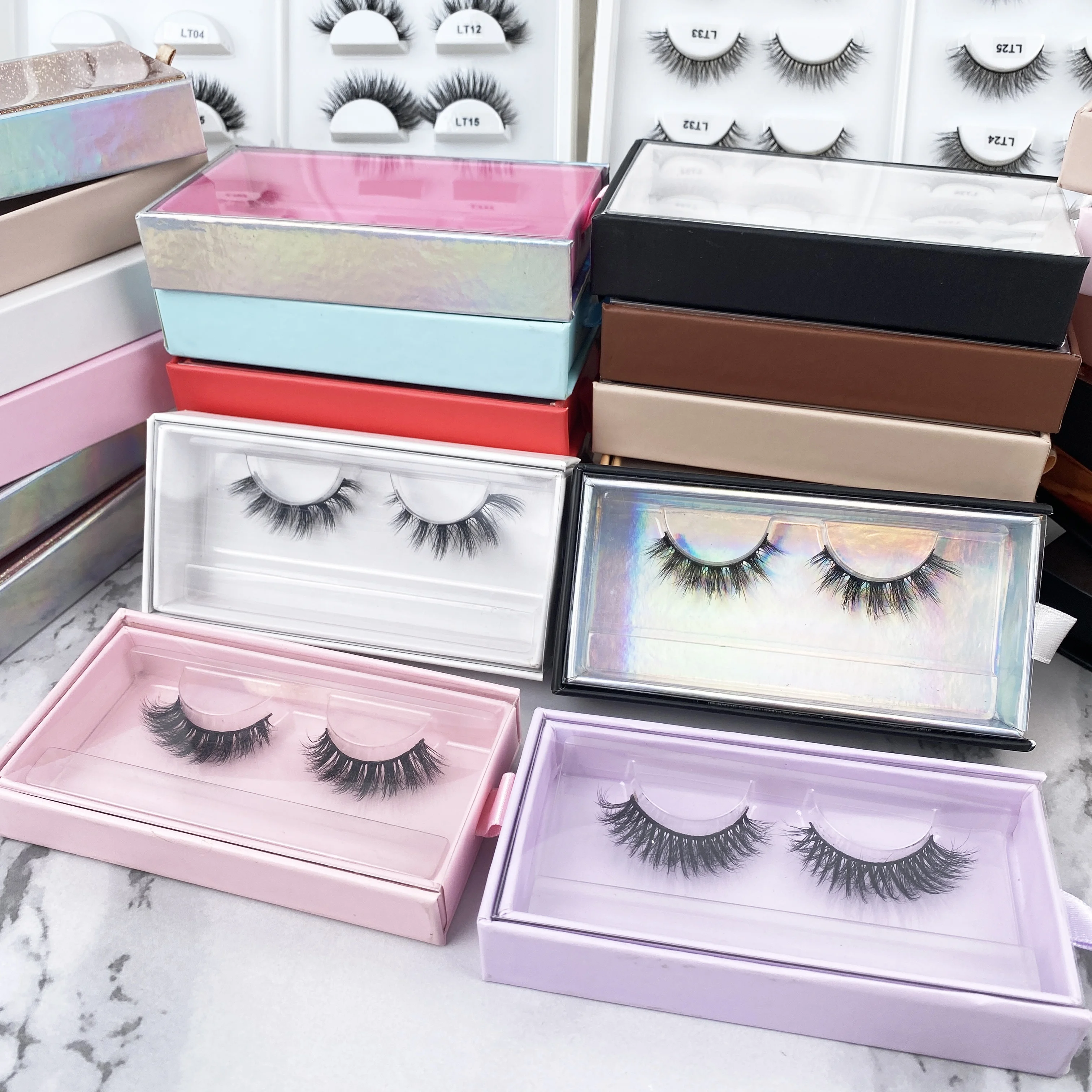 3D mink eyelashes vendor Bridal eye lashes individual latex free waterproof eyelashes natural look lash