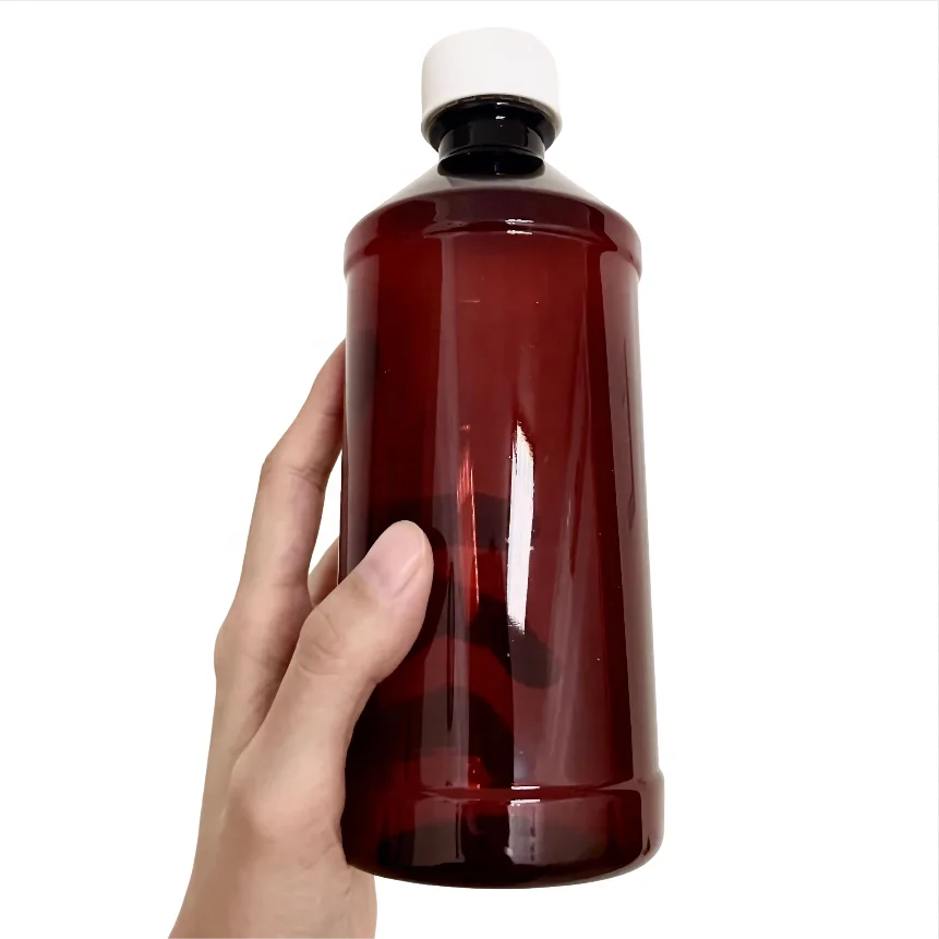 500ml PET plastic Medical Plastic Bottles rx pharmacy bottles
