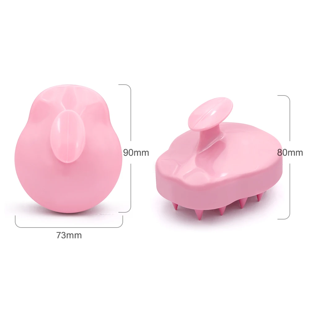 Hot Sale Hair Shampoo Brush Custom Private Label Scalp Detangling Hairbrush Wet And Dry Soft Silicone Hair Scalp Massager Brush