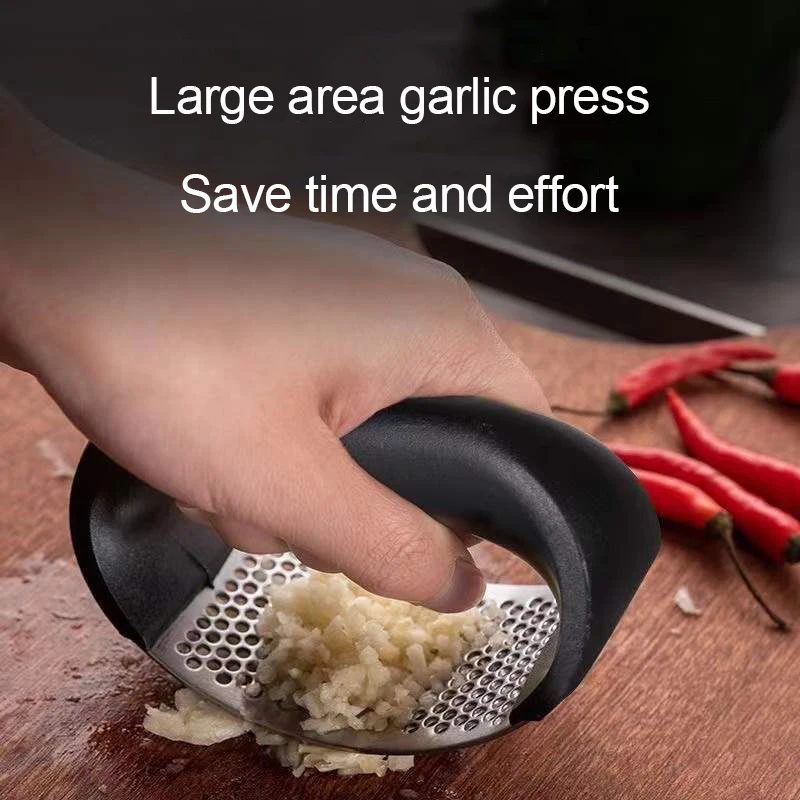 2023 New design manual garlic press stainless steel garlic press rocker arm kitchen gadgets