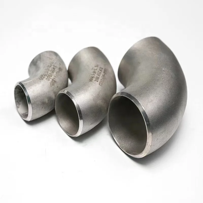 Wholesale Price LR Butt Weld 2 Inch 90 Degree Stainless Steel 304L SCH40S Elbow Pipe Fittings