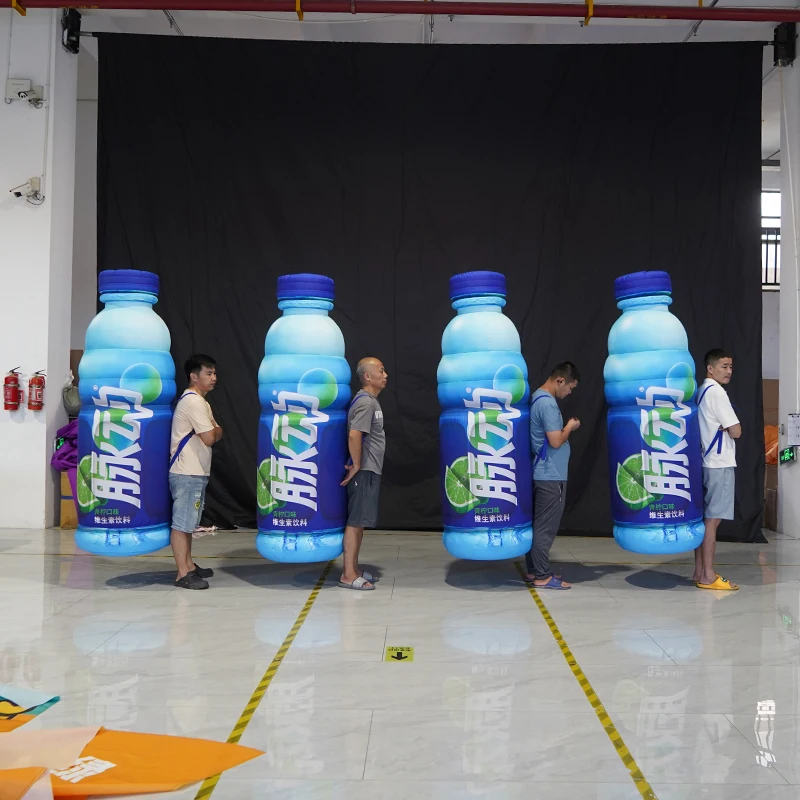 Giant Custom Event Drink Can advertising inflatable design large Cartoon bottle Inflatables for Sale