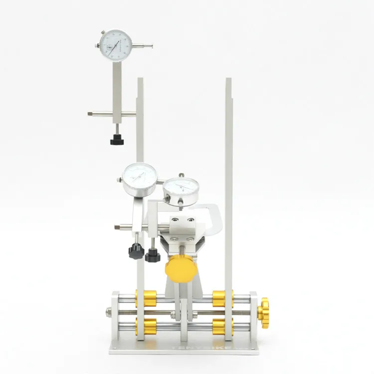 Professional Bicycle Wheel Truing Stand With Dial Indicator Gauge Set MTB Road Bicycle Repair Tools 7075 Aluminum Alloy