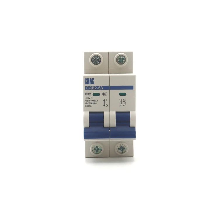 CHAC CQB2-63 80A 100A 125A AC DC MCB 2P 6KA Circuit Breaker