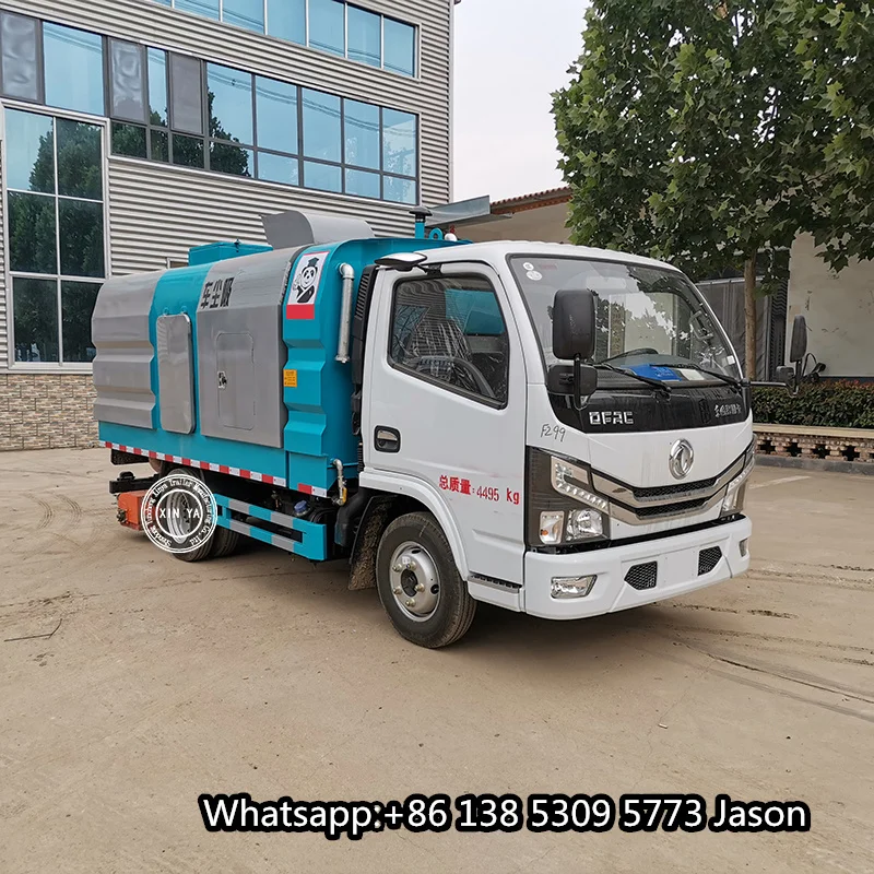 Вакуумная дорожная уборочная машина DONGFENG 5 кубических метров автомобильная мойка с