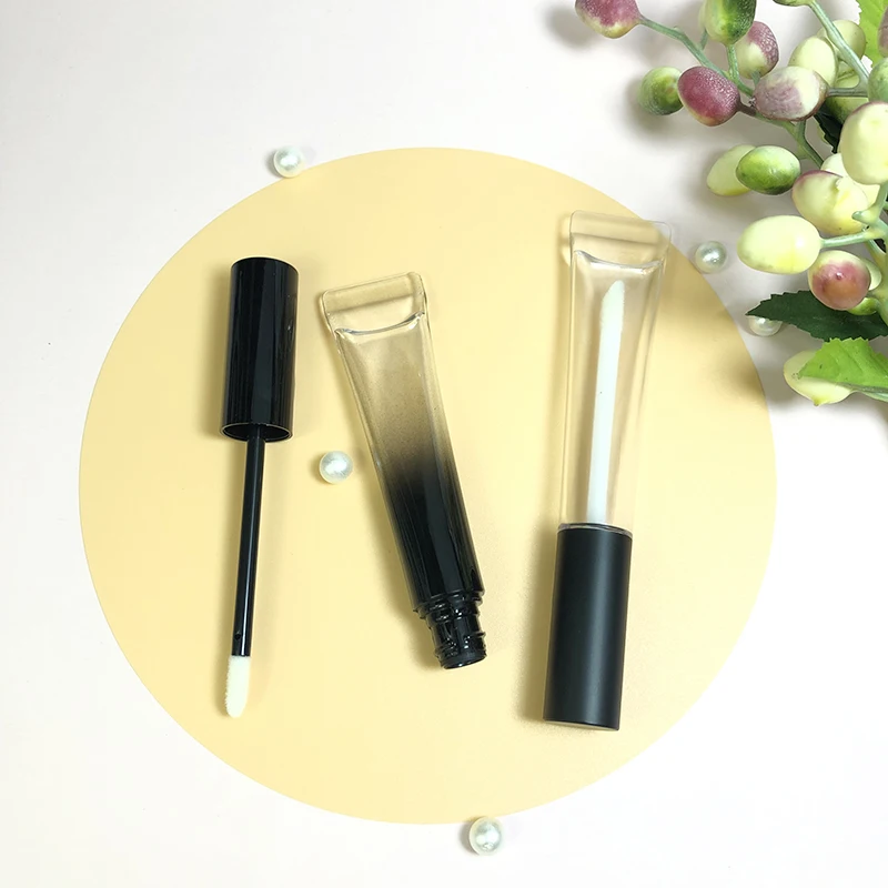 Custom 5ml wand lip gloss tubes vegan square lip gloss tubes 4ml private label dual ended lip gloss tube packaging