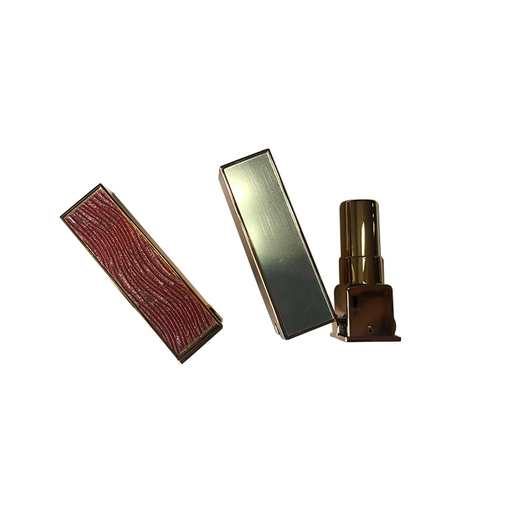 
2021 hot new product makeup luxurious gold metalized plastic empty lipstick tube/casing/case/container 