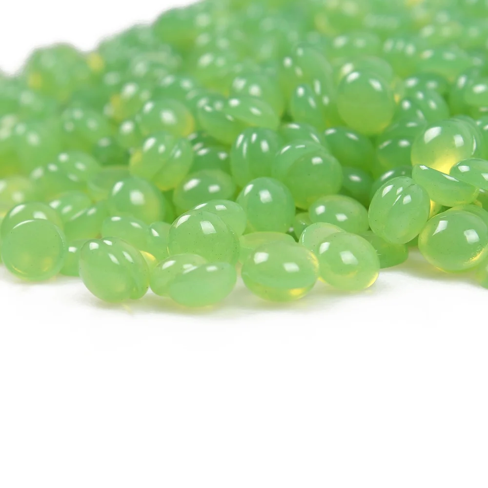 300g doll Green Colors aloe  Depilatory hard Wax Beans Hot Film Hard Waxing Bikini Hair Removal Beads