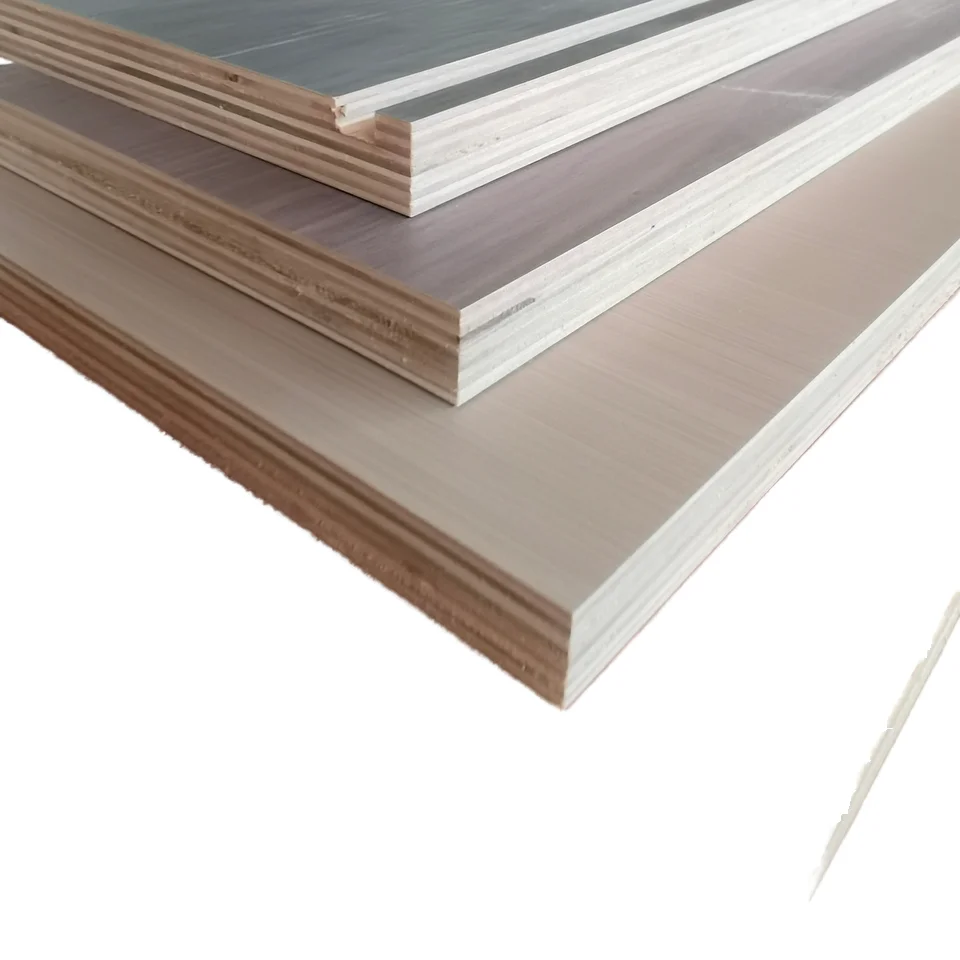Optimal Price Commercial Plywood 5/9/12/15/18mm Packing Grade Modern Design E1 Standard Poplar Birch Pine Melamine Film Faced