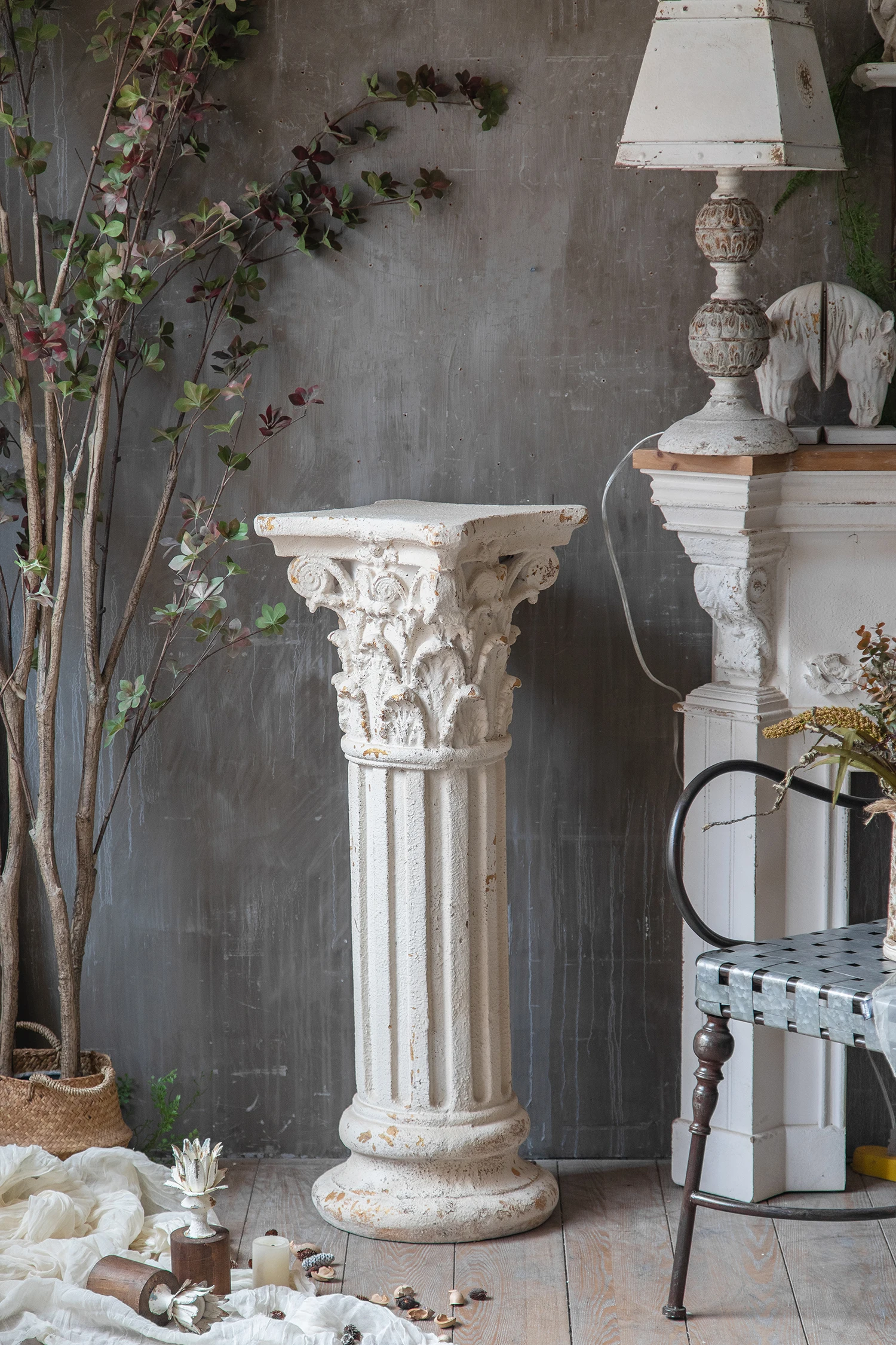 Large Interior Decoration Wedding Background Props Greek Stone Column Resin Decoration Home