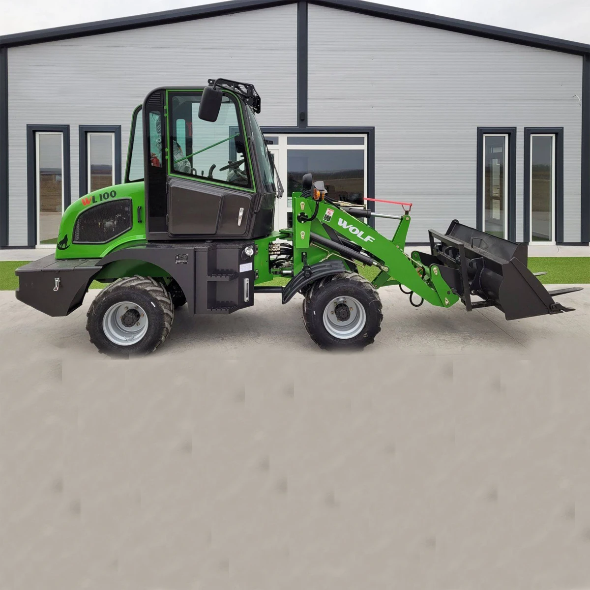 China Wolf Loaders Articulated Front Loader 1t ZL10/WL100 Small Wheel Loader