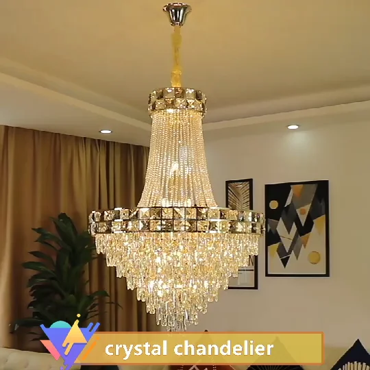 Factory nice design Fashion Custom Living Room Wedding Staircase Interior Decoration Home Modern Crystal Chandelier