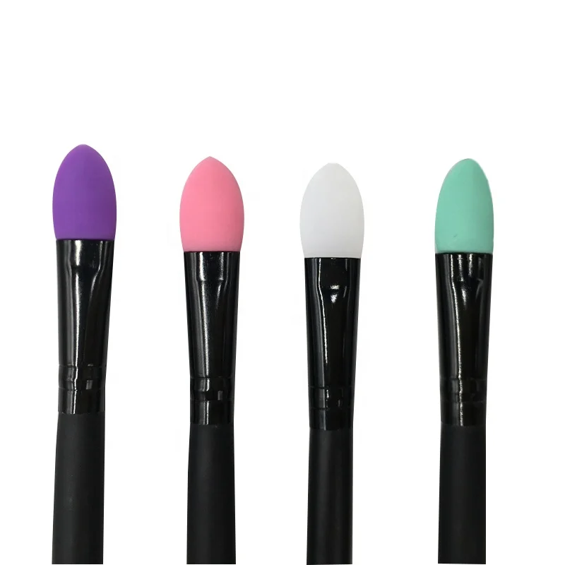 Wholesale Silicone Eye Shadow Brush Soft Portable Eyeshadow Lip Mask Applicator Eye Beauty Tool