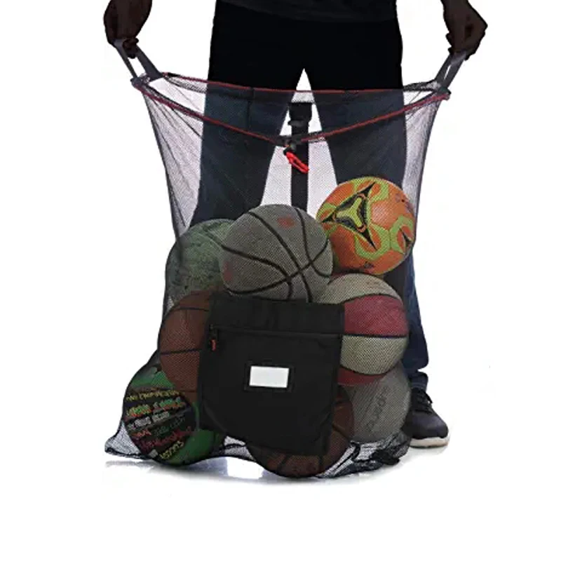 Heavy Duty Drawstring  Mesh Soccer Ball  Bags Hold Equipment For Sports Including Basketball Volleyball, Baseball