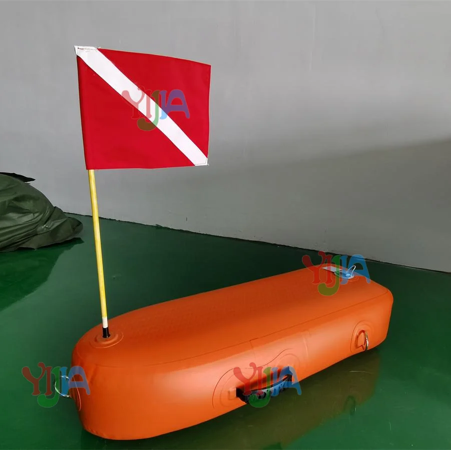 High Visibility and Durable Safety Freediving Buoy Inflatable Float for Scuba Diving Snorkeling Spearfishing