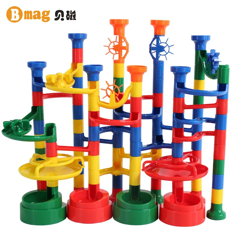 2021 Marble race run игровой лабиринт с шариками набор для строительства дорожки трек строительные блоки кирпичей комплект из